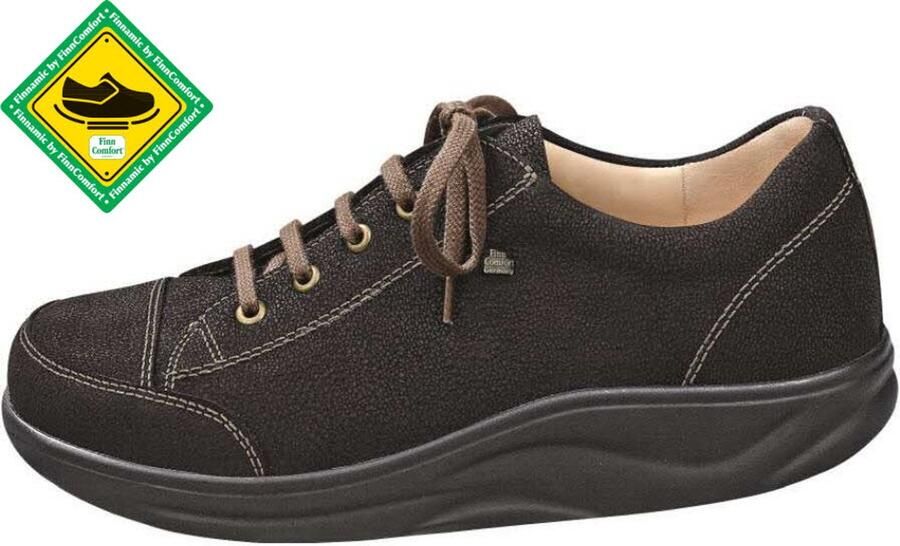 FinnComfort dames veterschoenen zwart