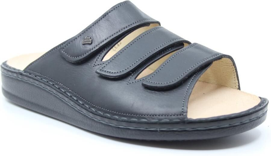 FinnComfort Finn Comfort KORFU zwarte leren herenslipper