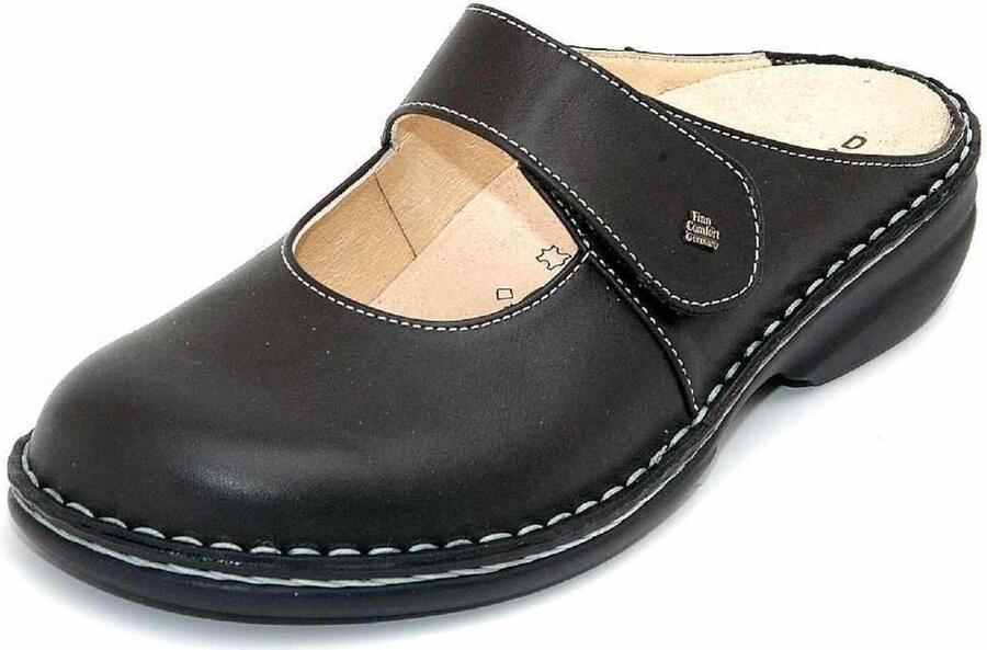 Finn Comfort Zwarte dames mocassins comfortabele stijl