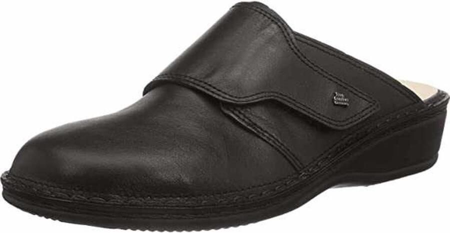 Finn Comfort Zwarte Damesandalen Comfortabele Sleehak