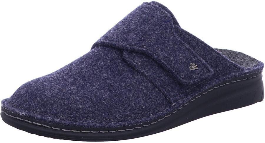 Finn Comfort Huisschoen 'Hausschuh Herren 06501 416048 Filz in blau' blauw