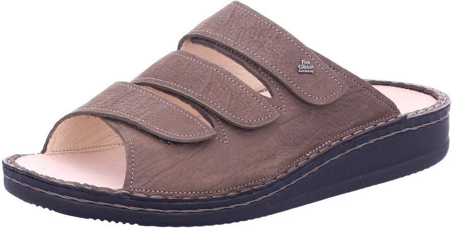 Finn Comfort Muiltjes 'Pantolette Herren 01508 039014 Echtleder in braun' bruin