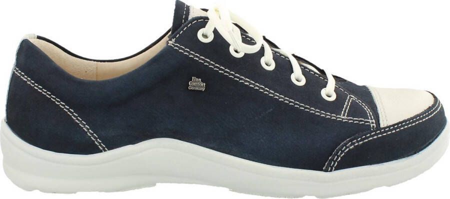 FinnComfort Soho Blauw Nubuck middel Veterschoen Dames