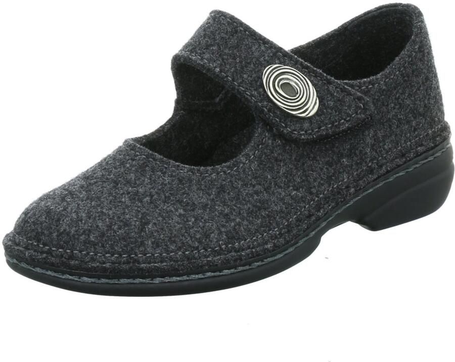 Finn Comfort Pantoffels Ramsau Anthrazit Wollfilz