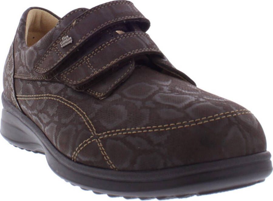 FinnComfort Wipeg Kaffee – Dames Schoen met klittenband – Bruin