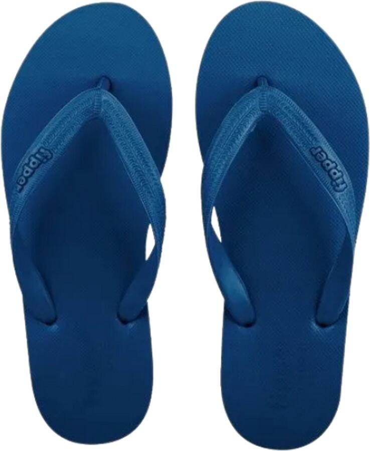 Fipper Basic M Blue Teenslippers Unisex Natuurrubber
