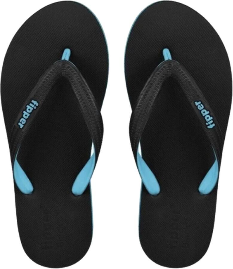 Fipper Black Serie Light Blue Teenslippers Unisex Natuurrubber