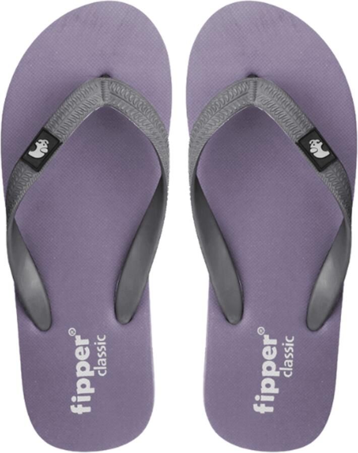 Fipper Classic Purple Grey Teenslippers Unisex Natuurrubber