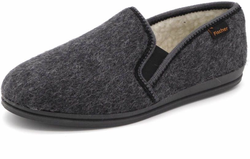 Fischer Heren Pantoffel Gevoerd 2610-82 Antraciet