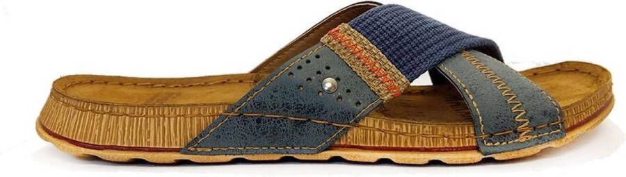 Fischer Kruisband heren slipper & muil 0801 Blauw - Foto 1