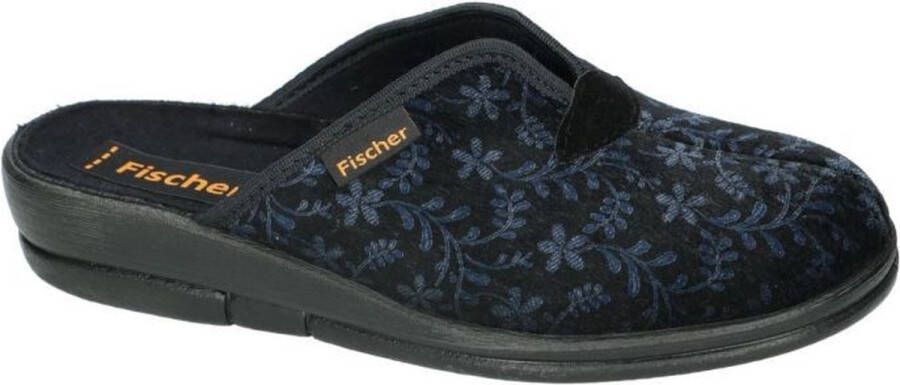 Fischer Dames blauw donker pantoffels