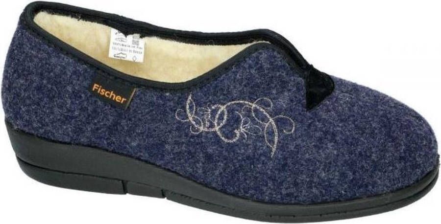 Fischer -Dames blauw pantoffel