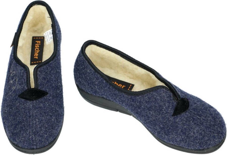Fischer -Dames blauw pantoffel gesloten
