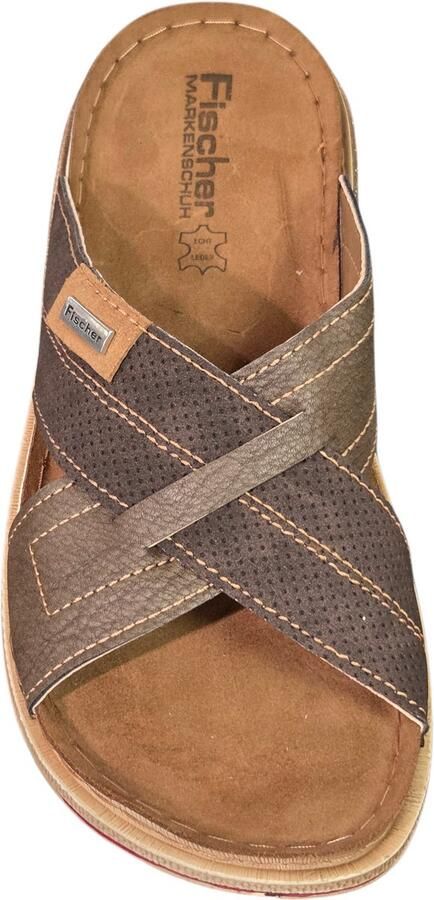 Fischer 536541 705 havanna Heren Slippers Bruin