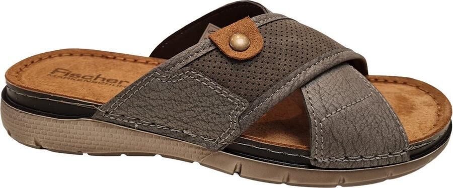 Fischer 546813 603 Heren Slippers Grijs