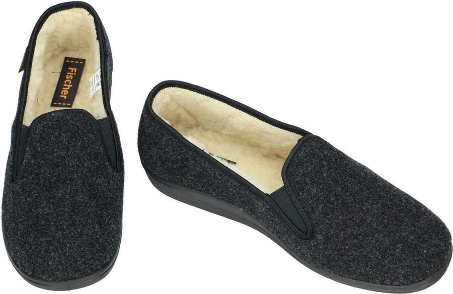 Fischer -Heren grijs donker pantoffels & slippers - Foto 2