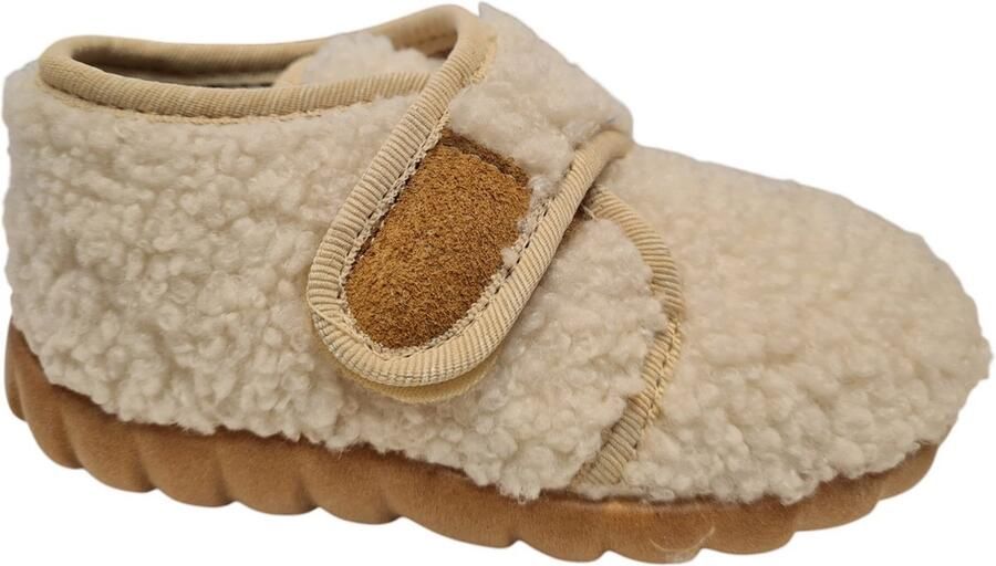 Fischer Kinderpantoffel 631544 Wit Teddy Unisex Pantoffels Wit - Foto 2