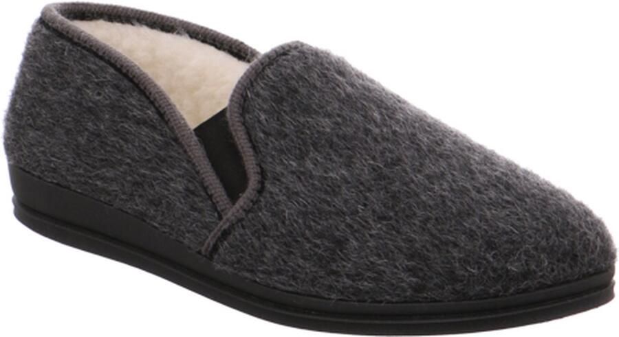 Fischer Heren Pantoffel Gevoerd 2610-82 Antraciet - Foto 2