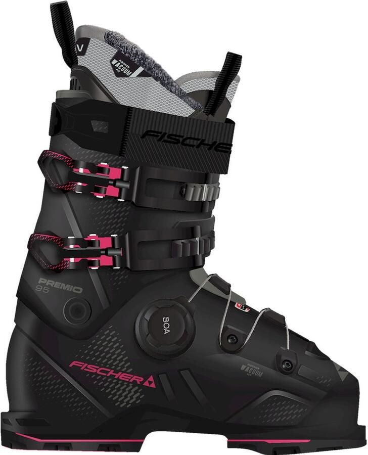 Fischer Premio 95 BOA Black Hw Skischoenen dames Zwart