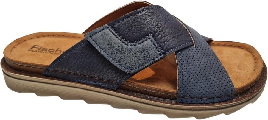 Fischer Slippers Heren Slide Blauw - Foto 2