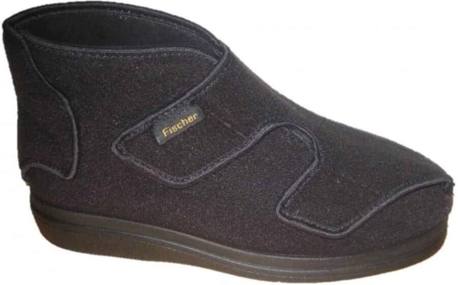 Fischer Verbandpantoffel -13999 Zwart Klittenband