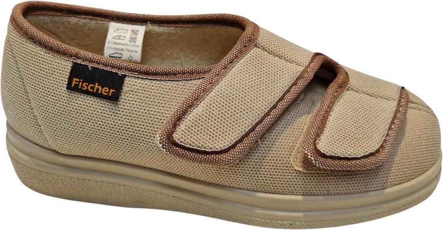 Fischer Verbandpantoffels Dames Beige