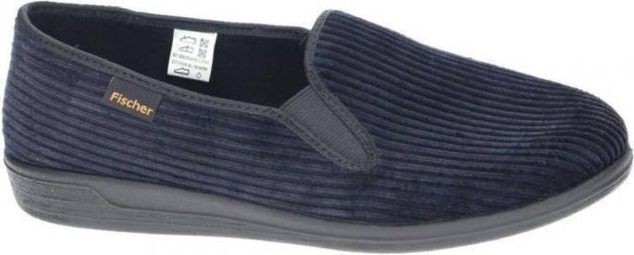 Fischer -Heren blauw donker pantoffels & slippers