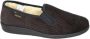 Fischer -Heren bruin donker pantoffels & slippers - Thumbnail 1