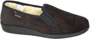 Fischer -Heren bruin donker pantoffels & slippers