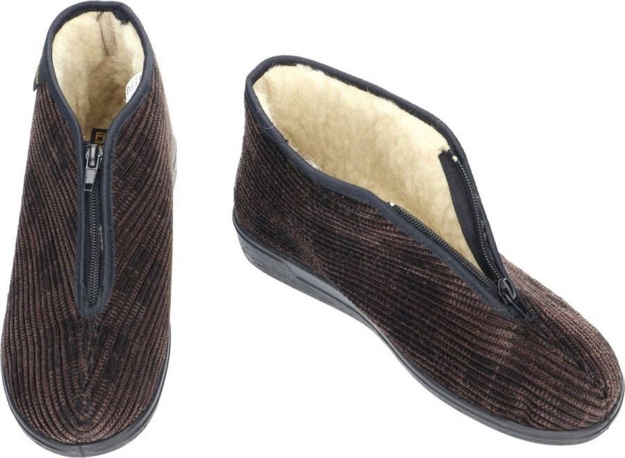 Fischer -Heren bruin pantoffels & slippers - Foto 1