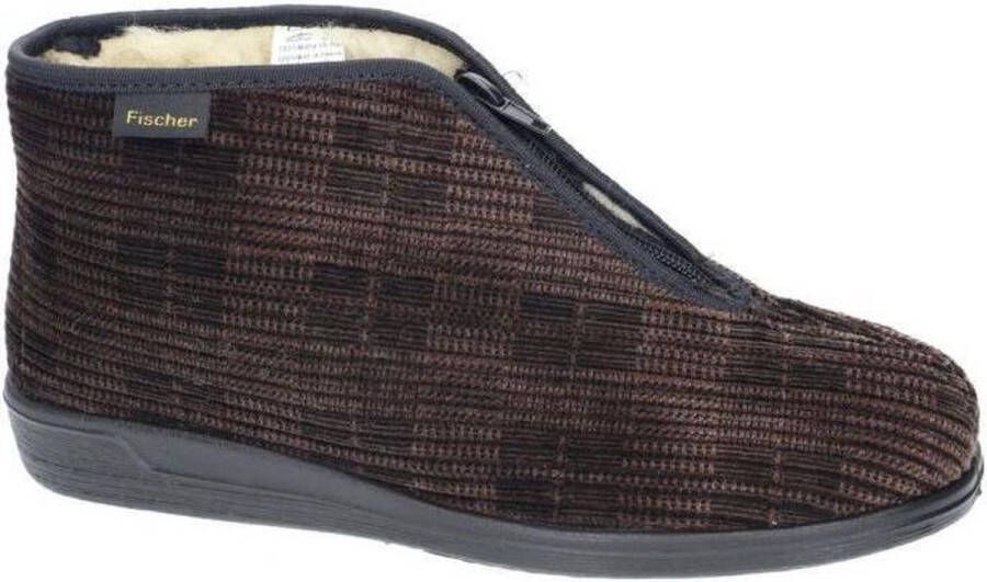 Fischer -Heren bruin pantoffels & slippers - Foto 2