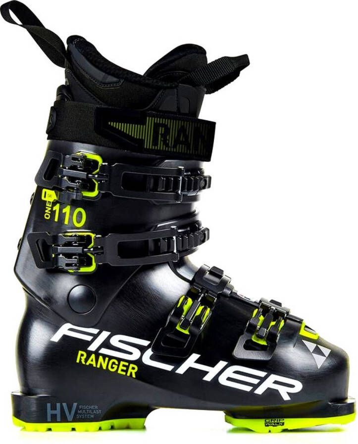 Fischer ranger one 110 x black black Skischoenen heren Zwart-Geel