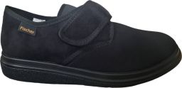 Fischer Unisex Zwarte Pantoffel Met Stretch Diabetisch Zwart