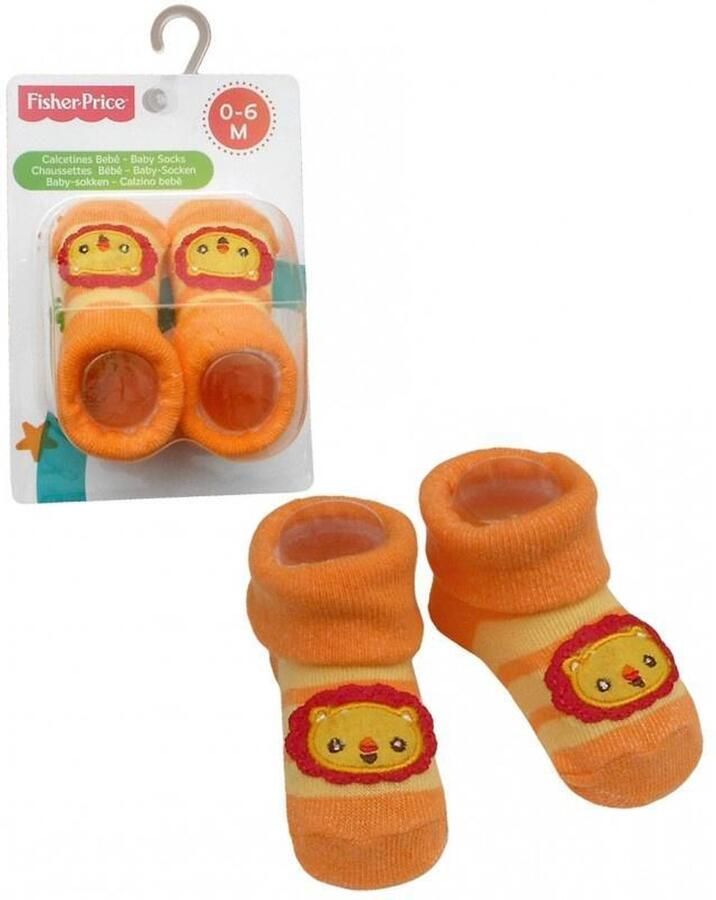 Fisher-Price Sokken Leeuw Oranje