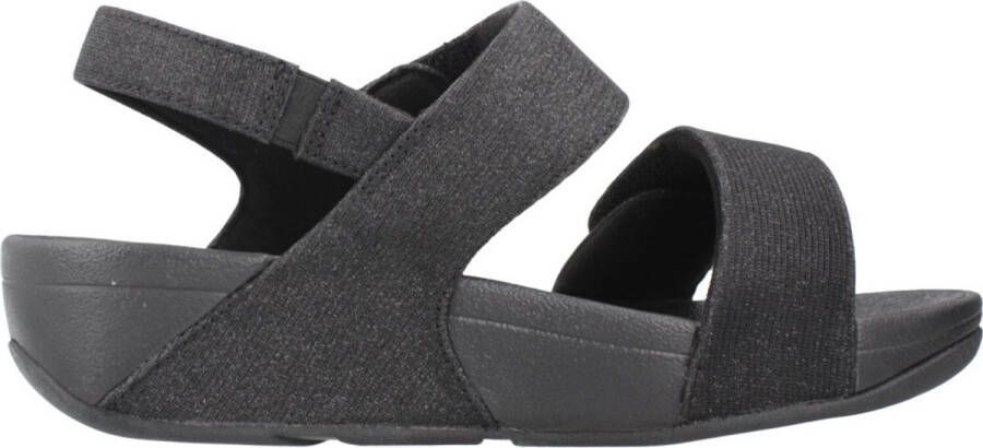 Fit Flop Fitflop Lulu Adjustable Shimmerlux B-st Sandalen Zwart Vrouw