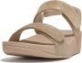 Fit Flop Fitflop Lulu Adjustable Shimmerlux Back-strap Sandalen Beige Vrouw - Thumbnail 1