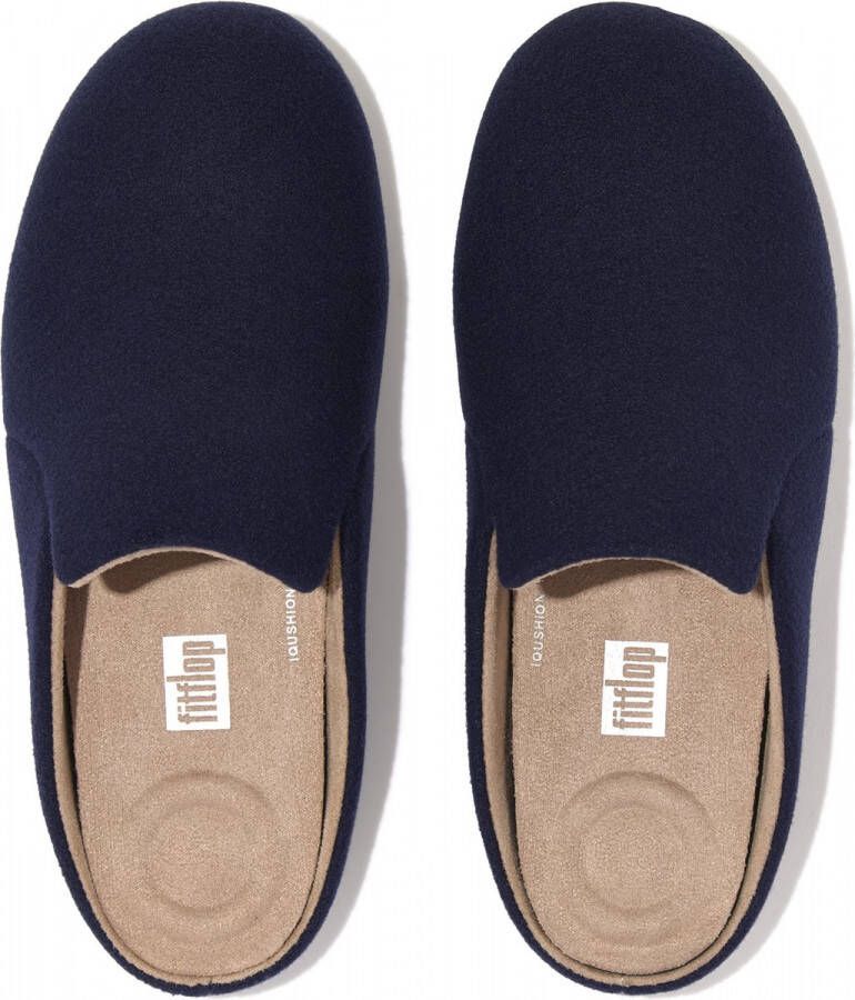 FitFlop Chrissie Ii Haus Felt Slippers BLAUW