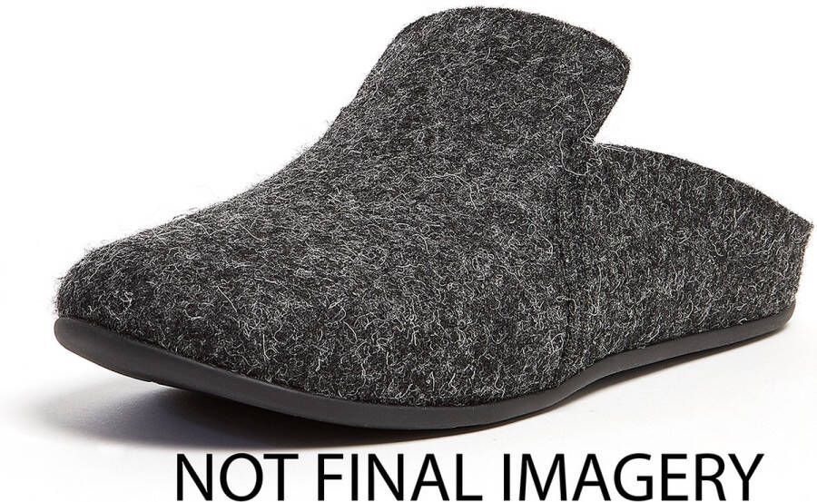 FitFlop Chrissie Ii Haus Felt Slippers ZWART