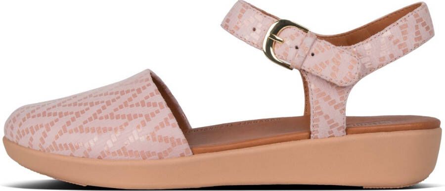 FitFlop ™ Cova™ II Chevron Ballerina Oyster Pink