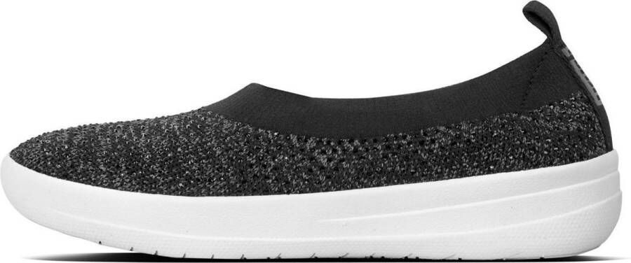 FitFlop Crystal Uberknit instappers zwart Textiel - Foto 2