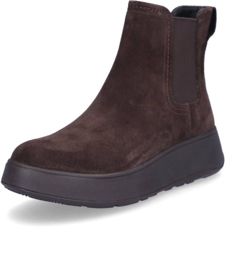 FitFlop dames Chelsea-laars F-MODE STI bruin