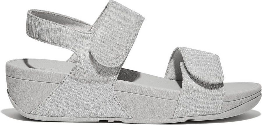 FitFlop Dames schoenen Lulu Adjustable Shimmerlux Back-Strap Sandals Zilver