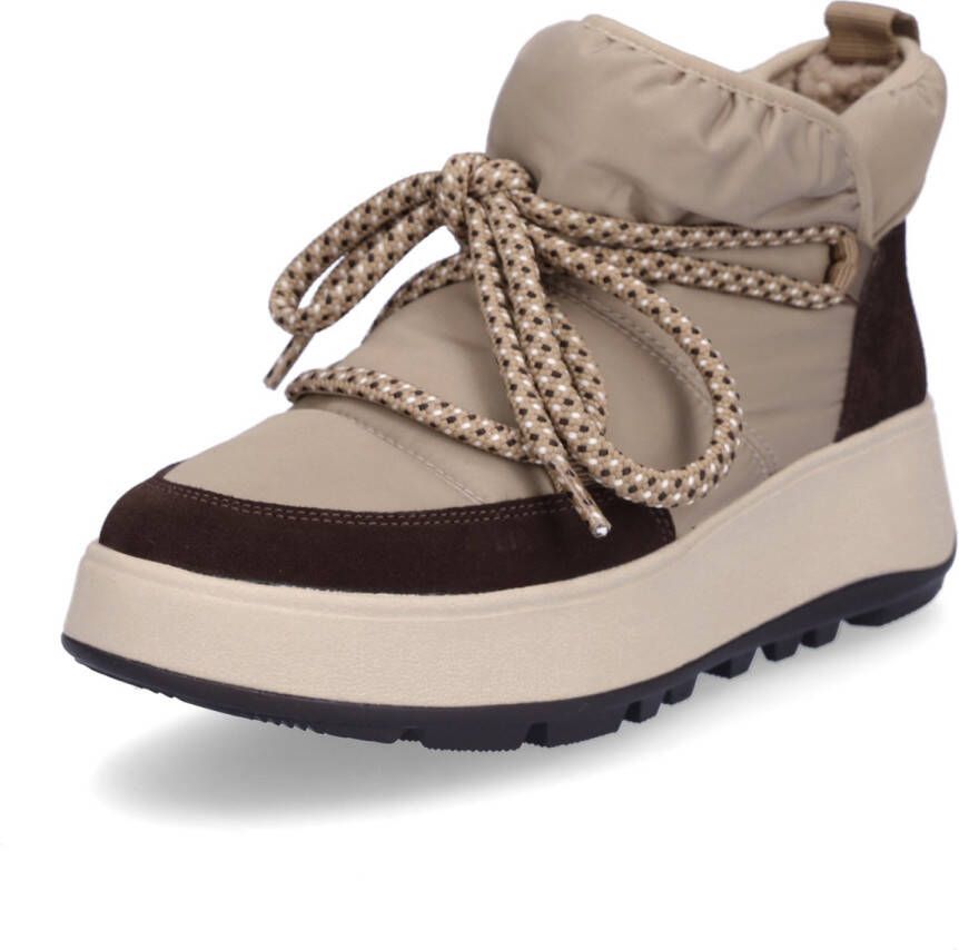 FitFlop dames veterlaars F-MODE W R taupe