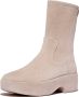 FitFlop F-Luma Boot Stretch Suede (Wrapped) BEIGE - Thumbnail 1