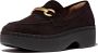 FitFlop F-Luma Chunky-Snaffle Suede Demi-Wedge Loafers BRUIN - Thumbnail 1
