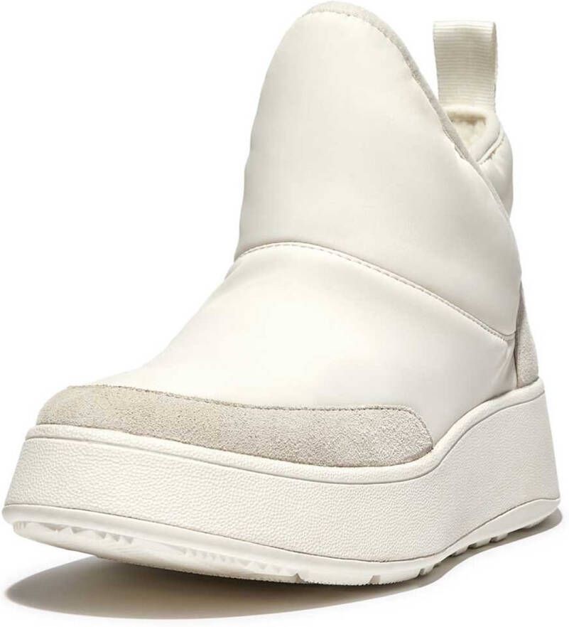 FitFlop F-mode Biofleece Nylon Laarzen Beige Vrouw