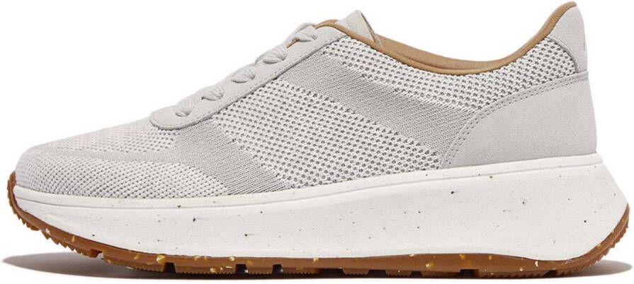 FitFlop F-mode E01 Knit Flatform Schoenen Grijs Vrouw