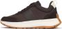 FitFlop Women F-Mode Flow Sneaker Nylon Suede Mix Chocolate Brown Cream - Thumbnail 1