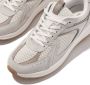 FitFlop F-Mode Flow Suede Mesh Leather Flatform Sneakers WIT - Thumbnail 1