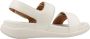 FitFlop F-mode Go Adj. Back Strap Platform Sandalen Beige Vrouw - Thumbnail 1